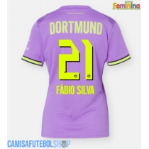 Camisa de time de futebol Borussia Dortmund Fabio Silva #21 Replicas 3º Equipamento Feminina 2026-27 Manga Curta